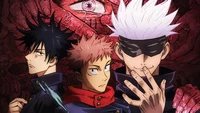 jujutsu kaisen, anime, sorcery fight, 呪術廻戦, characters wallpaper