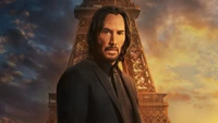 John Wick: Chapter 4 - Keanu Reeves Against the Eiffel Tower