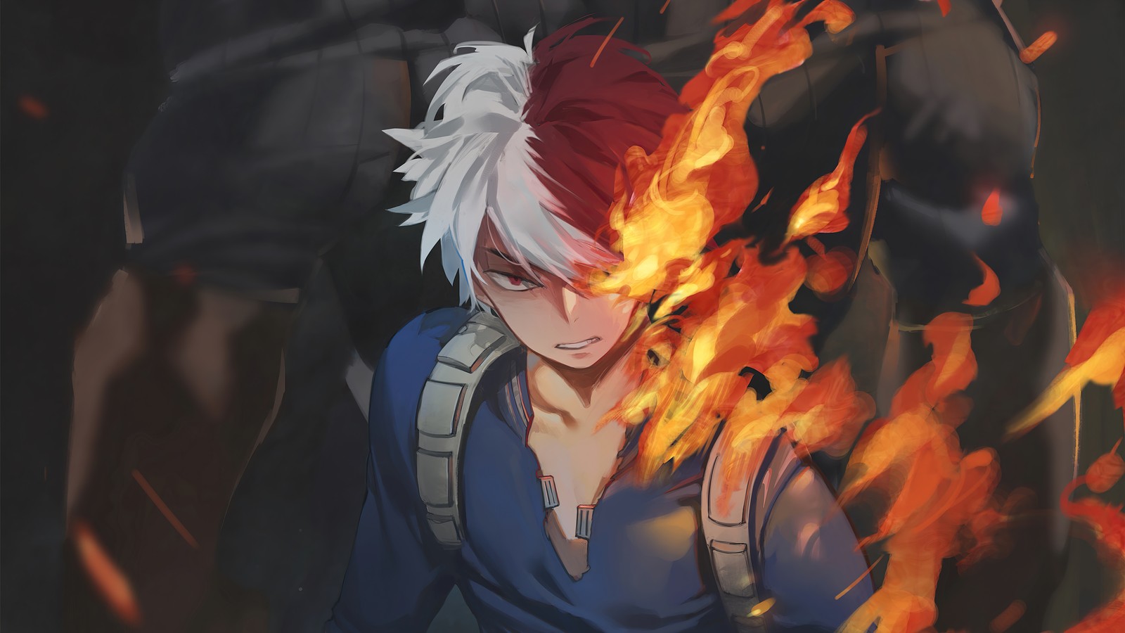 Baixar papel de parede shoto todoroki, my hero academia, mha, 僕のヒーローアカデミア, anime