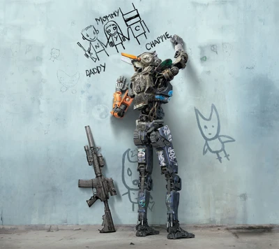 chappie, die antwoord, hugh jackman, roboter