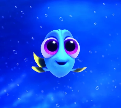 animación, bebé, azul, dory, encontrar