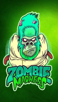 gorilla, madness, zombie