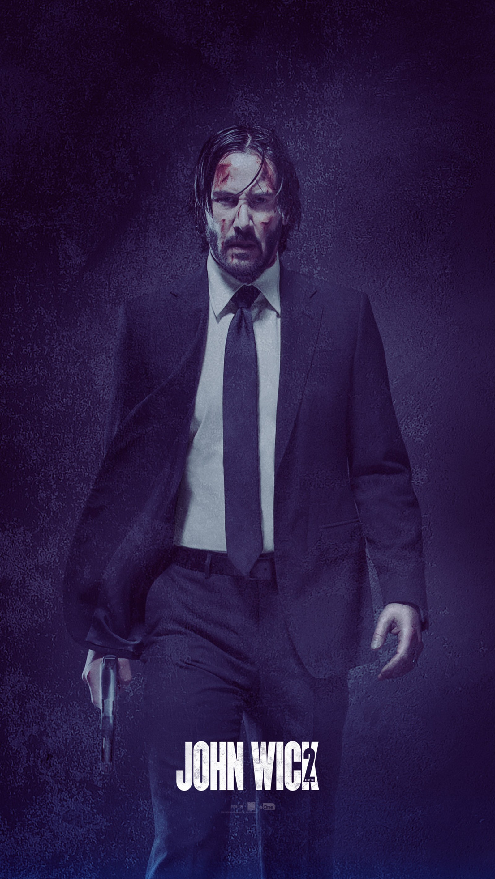 Una imagen de un hombre en traje y corbata sosteniendo un arma (acción, asesino, john, john wick, johnwick)