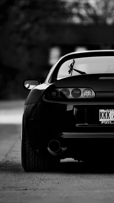 noir, voiture, moteur, japon, jdm