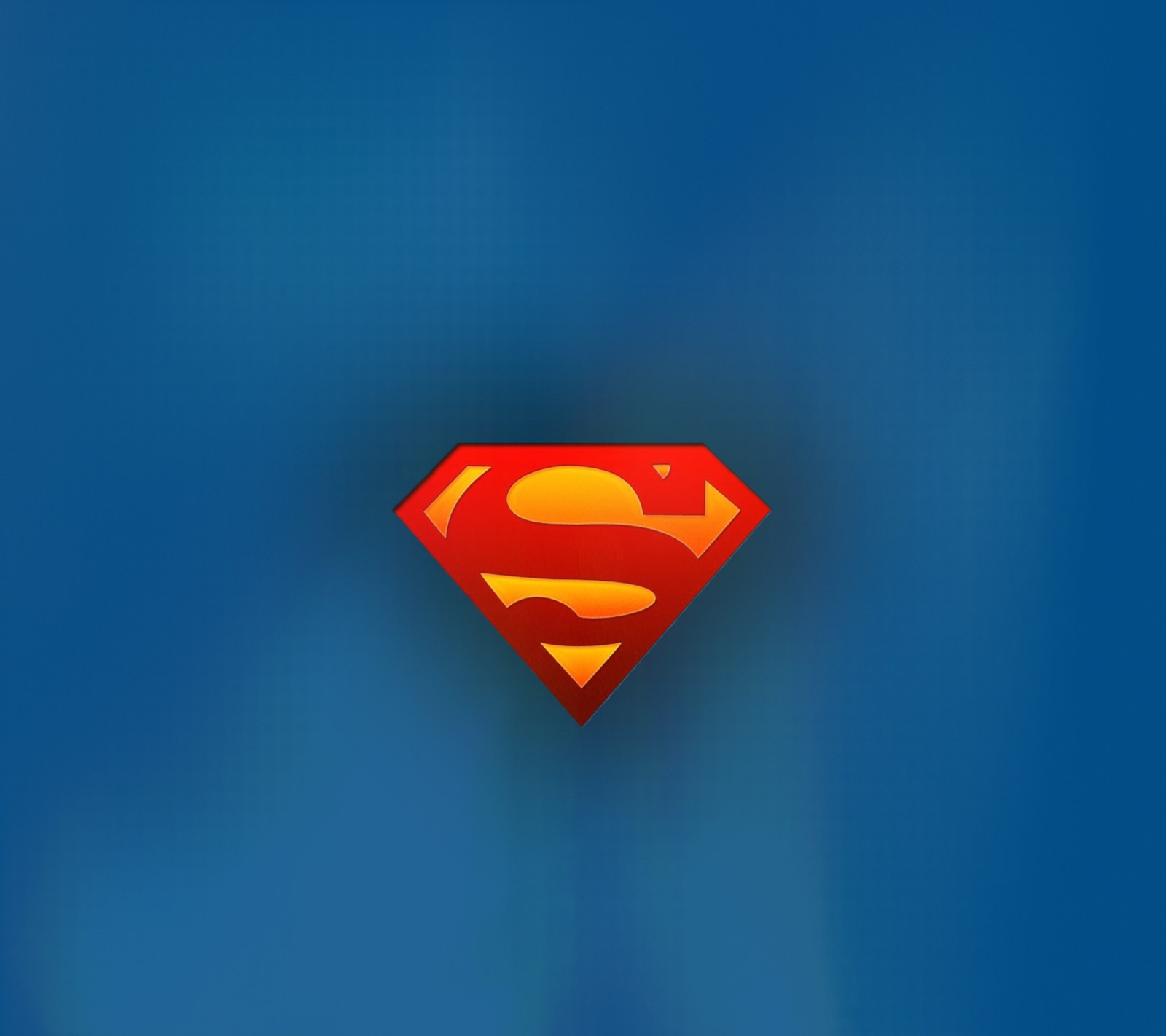 Gros plan du logo de superman sur fond bleu (bleu, héros, pouvoir, super, superman)