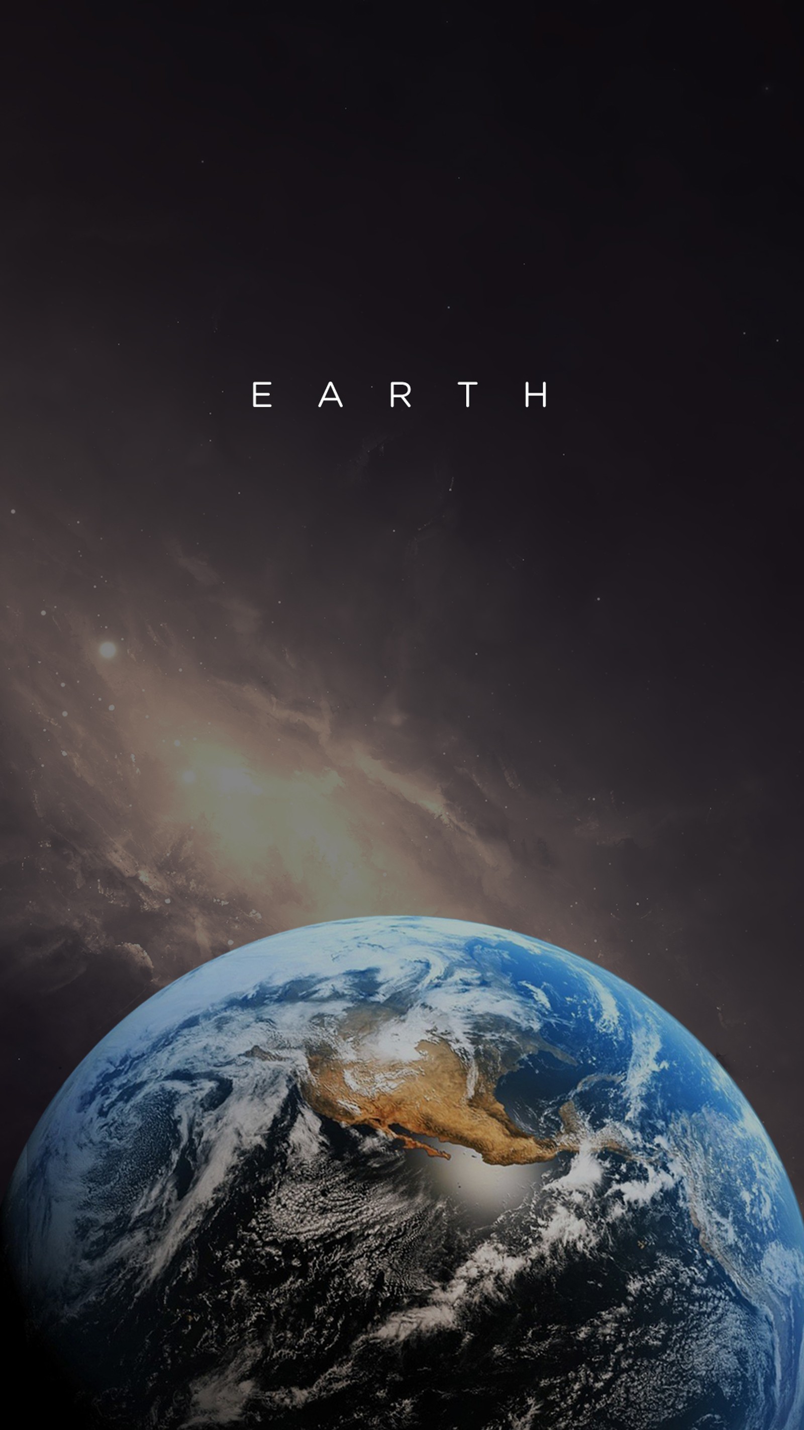 A close up of a planet with a sky background and a text that reads earth (blue, earth, life on earth, space)