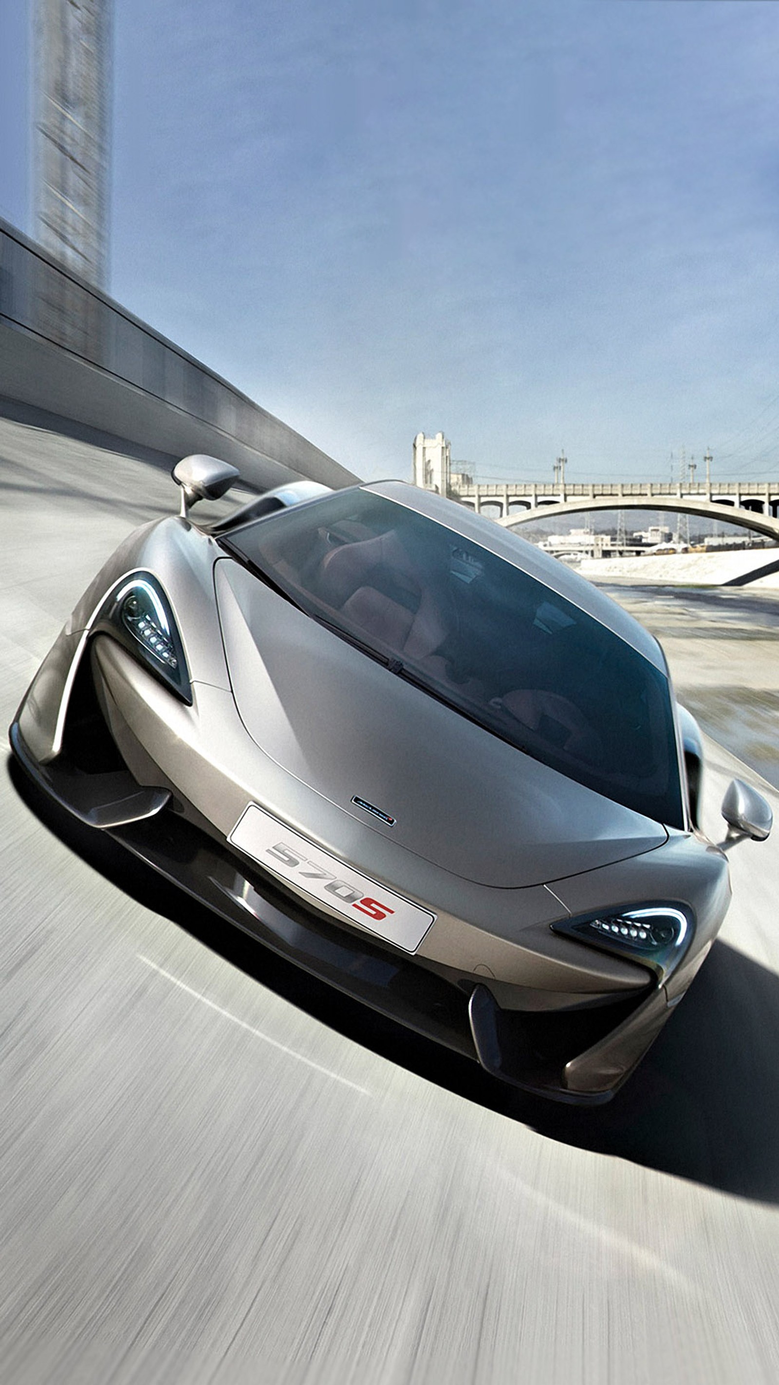 Lade 570s, grau, mclaren Hintergrund herunter