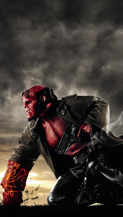 hellboy, rojo