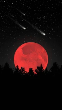 moonlight, universe, screen, moon, redmoon wallpaper