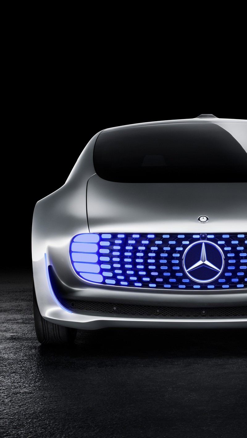 Концепт-кар mercedes vision показан в студии (машина, будущее, mercedes)