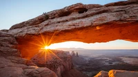 mesa arch, tourist attraction, canyonlands national park, san juan county, utah wallpaper