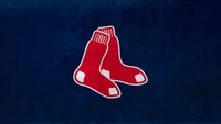 Boston Red Sox Logo on Dark Background