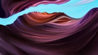 Abstrakte Kunst der bunten Formationen des Antelope Canyon