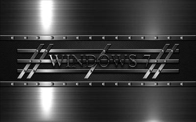 windows 7, metal, preto e branco, texto, modo monocromático