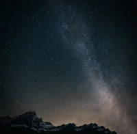 noche, cielo, atmósfera, vía láctea, cielo nocturno