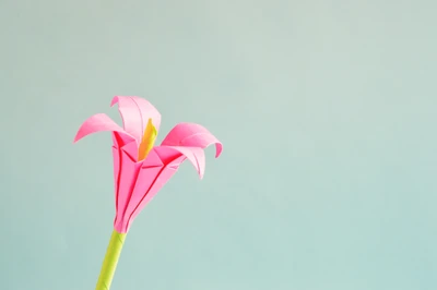 origami, origami papier, handwerk, blume, rosa