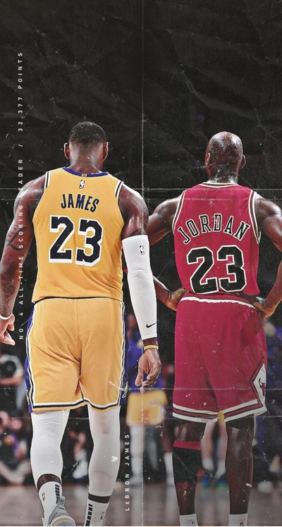 LeBron James und Michael Jordan: Legenden des Spiels