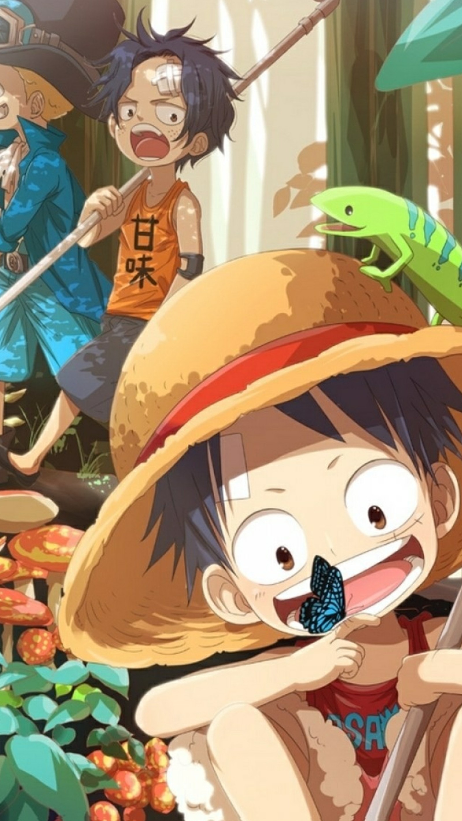 Descargar fondo de pantalla anime, luffy