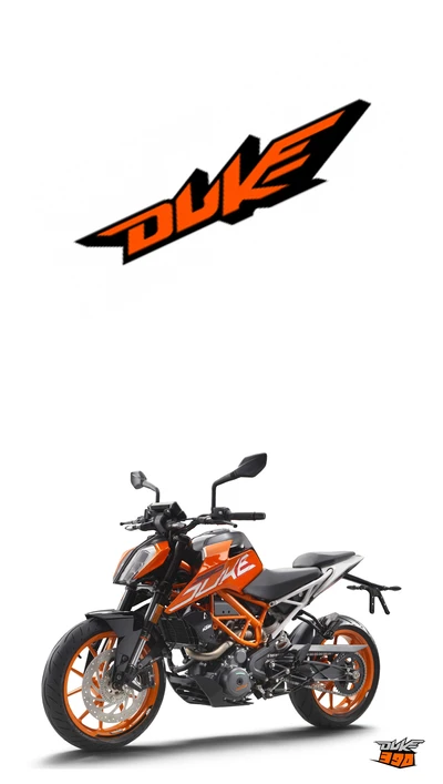 Moto KTM Duke au design vibrant