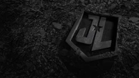 justice league, monochrome, dc comics, logo, dark background wallpaper