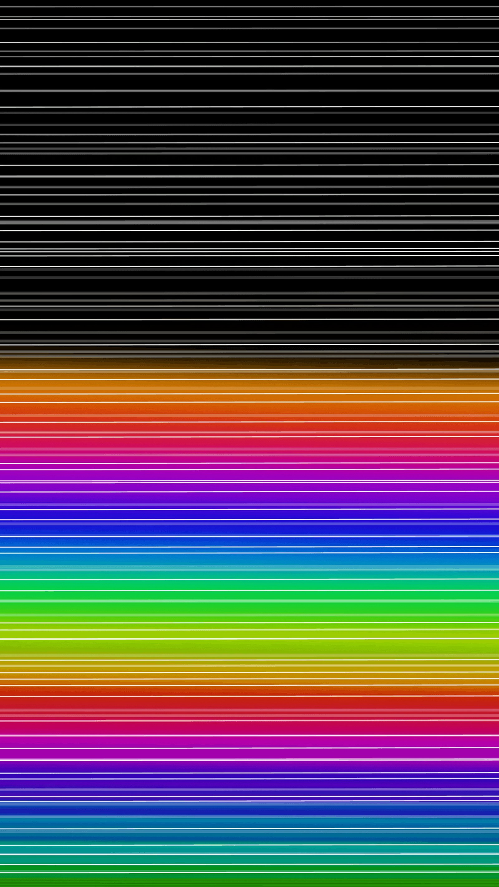 Nahaufnahme eines bunten gestreiften hintergrunds auf schwarzem hintergrund (bunt, linien, regenbogen)