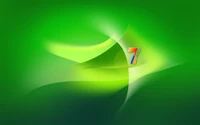 windows 7, microsoft windows, vert, conception graphique, logo