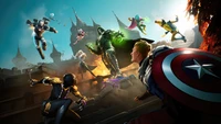 Fortnite Battle Royale: Epic Showdown Featuring Marvel Heroes and Villains