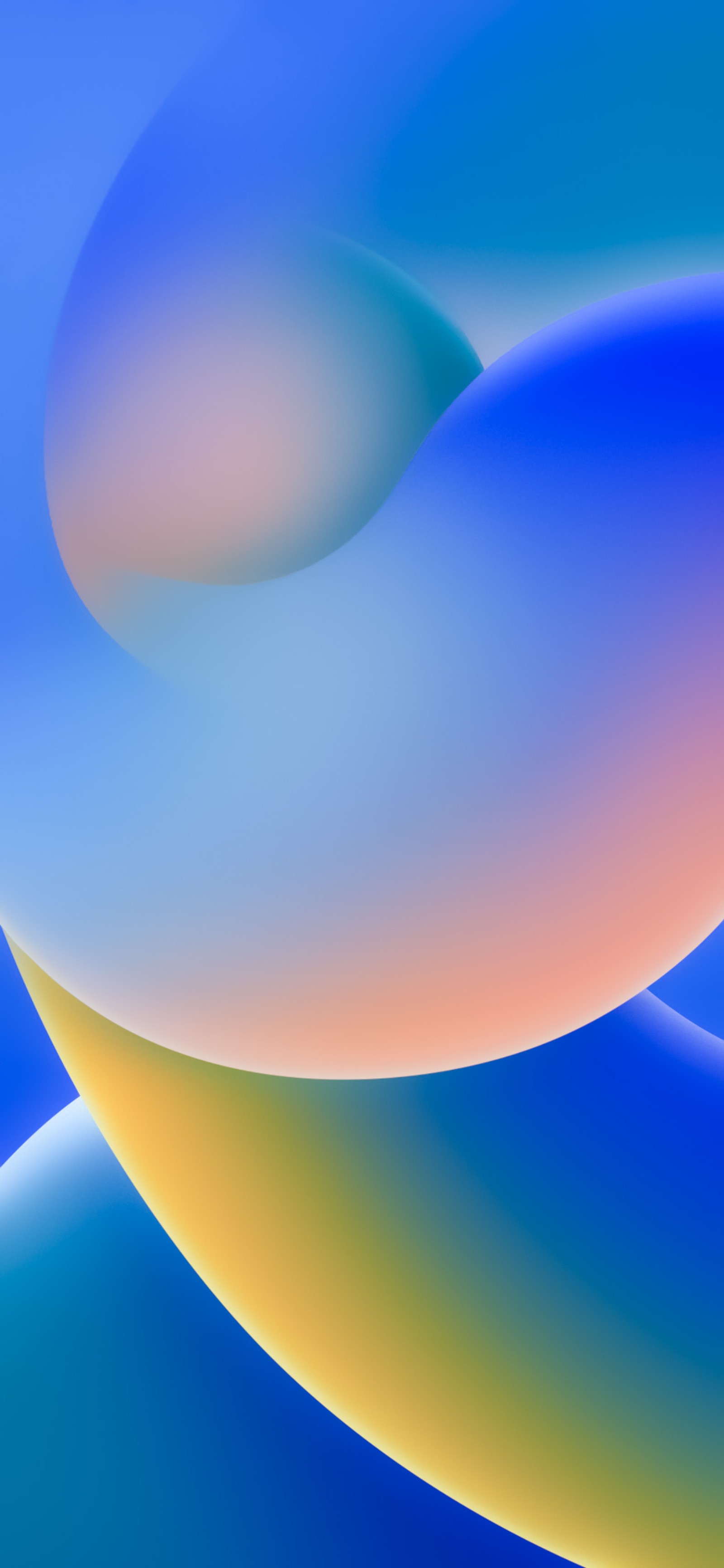 Fundo abstrato com um redemoinho azul e amarelo (ios 16, maçãs, ios 14, cor, atmosfera)