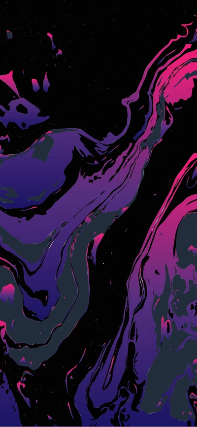 Vibrant Swirls of Magenta and Violet in Modern Art