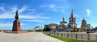 landmark, town, city, tourist attraction, lake baikal