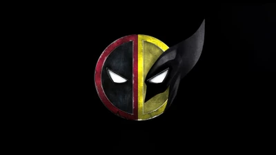 Fusão do logotipo do Deadpool e Wolverine