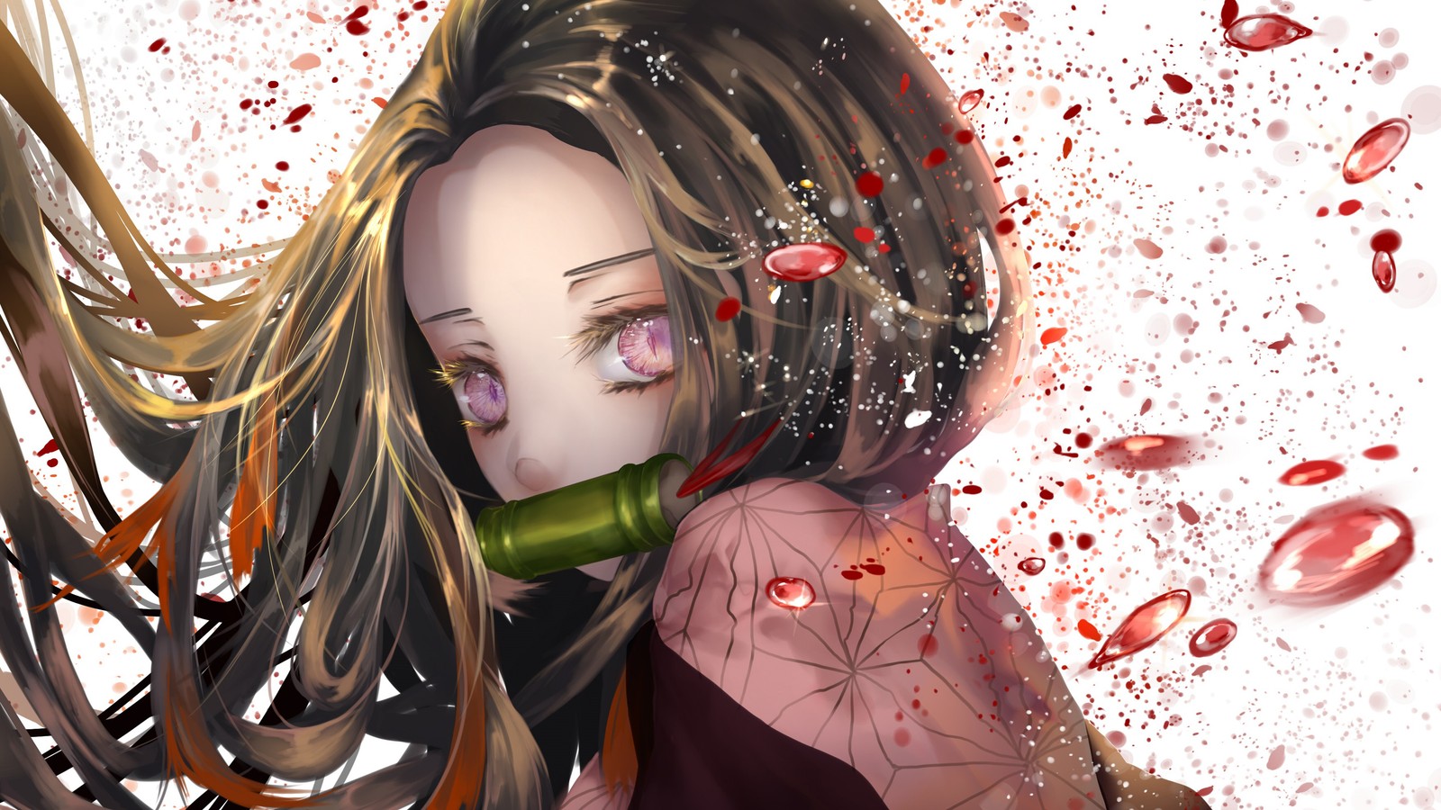 nezuko kamado, kimetsu no yaiba, anime, 鬼滅の刃, demon slayer kimetsu no yaiba wallpaper