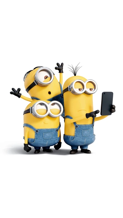 Minions Taking a Fun Selfie