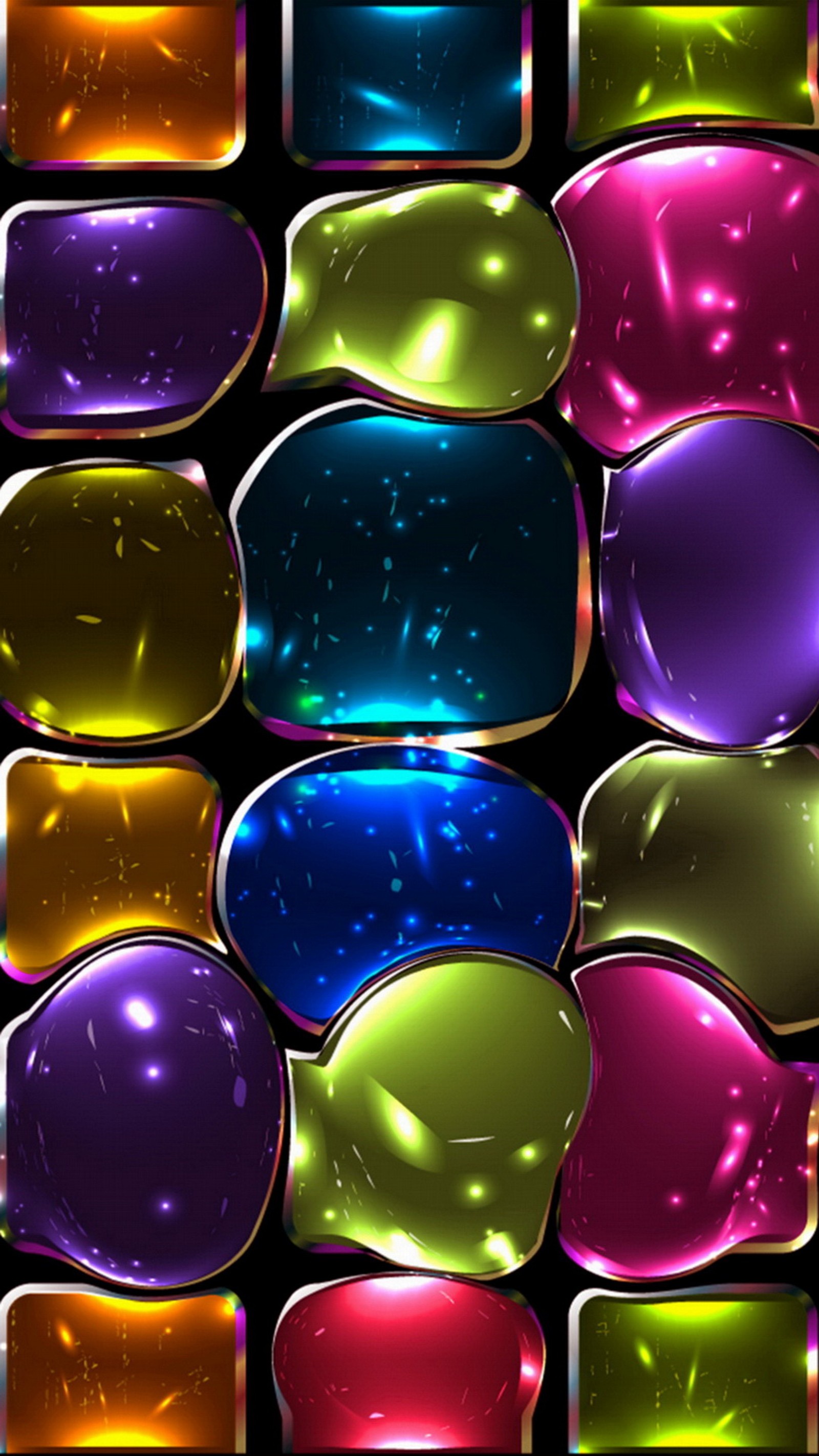 colorful, glass, stained, tiles Download Wallpaper