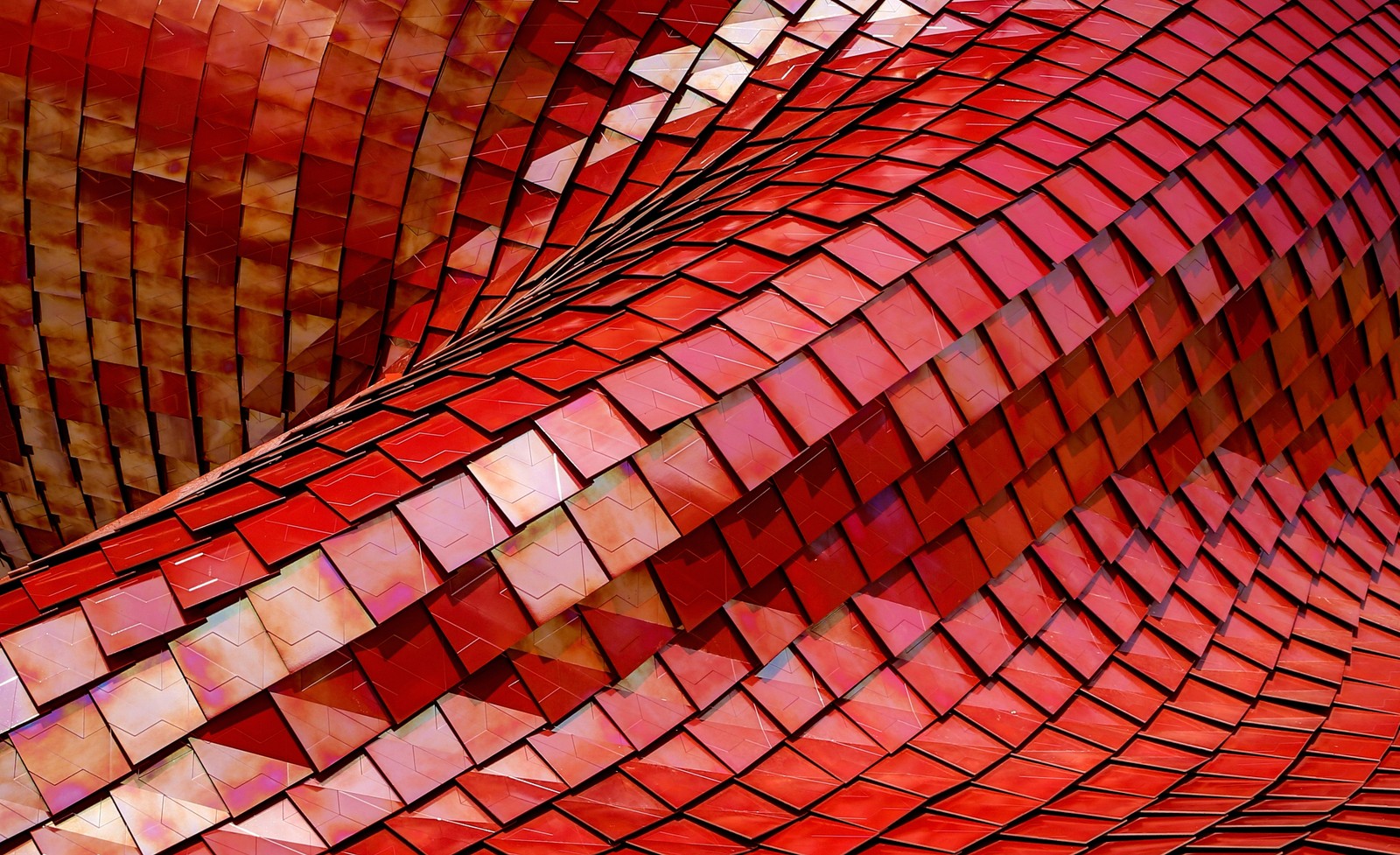 A close up of a red sculpture with a red background (color, abstract, newyear, newyou, zabstract)