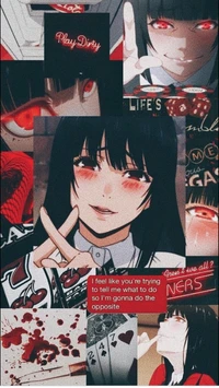 Yumeko Jabami: Jugar sucio - Un collage de Kakegurui