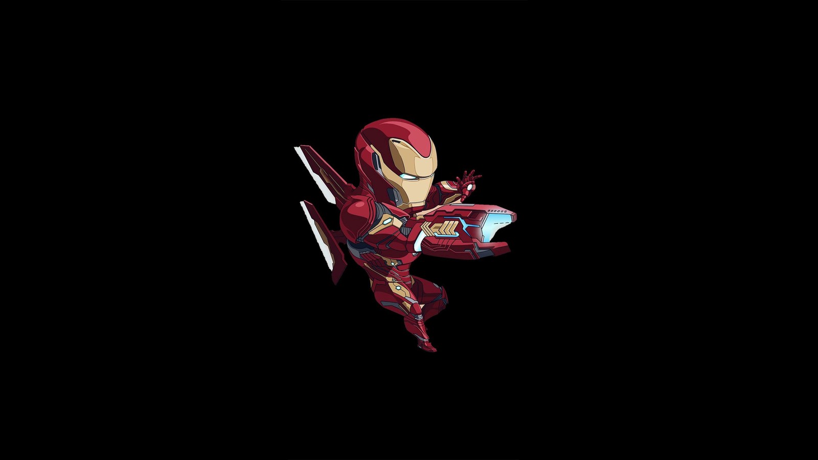 blast, cannon, iron, man, mini wallpaper