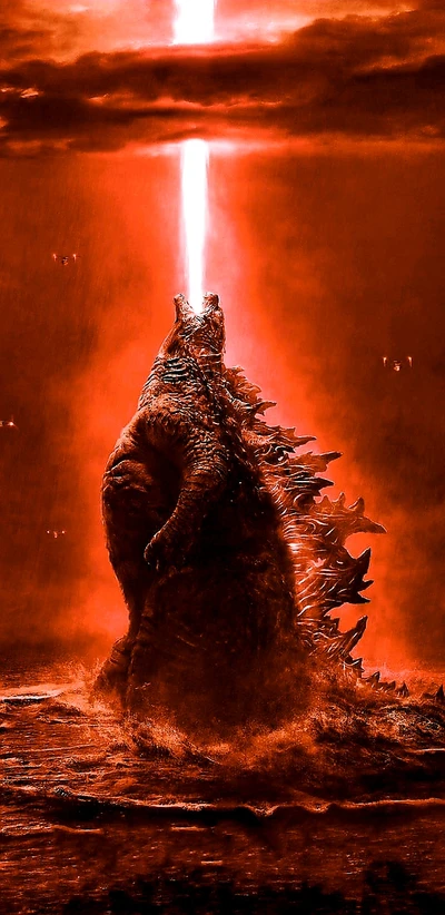 godzilla, rey, rey de los monstruos, relámpago, monstruos