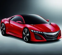 Elegantes rotes Sportauto mit modernem Design