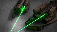 weapon, gun, sight, green, light wallpaper