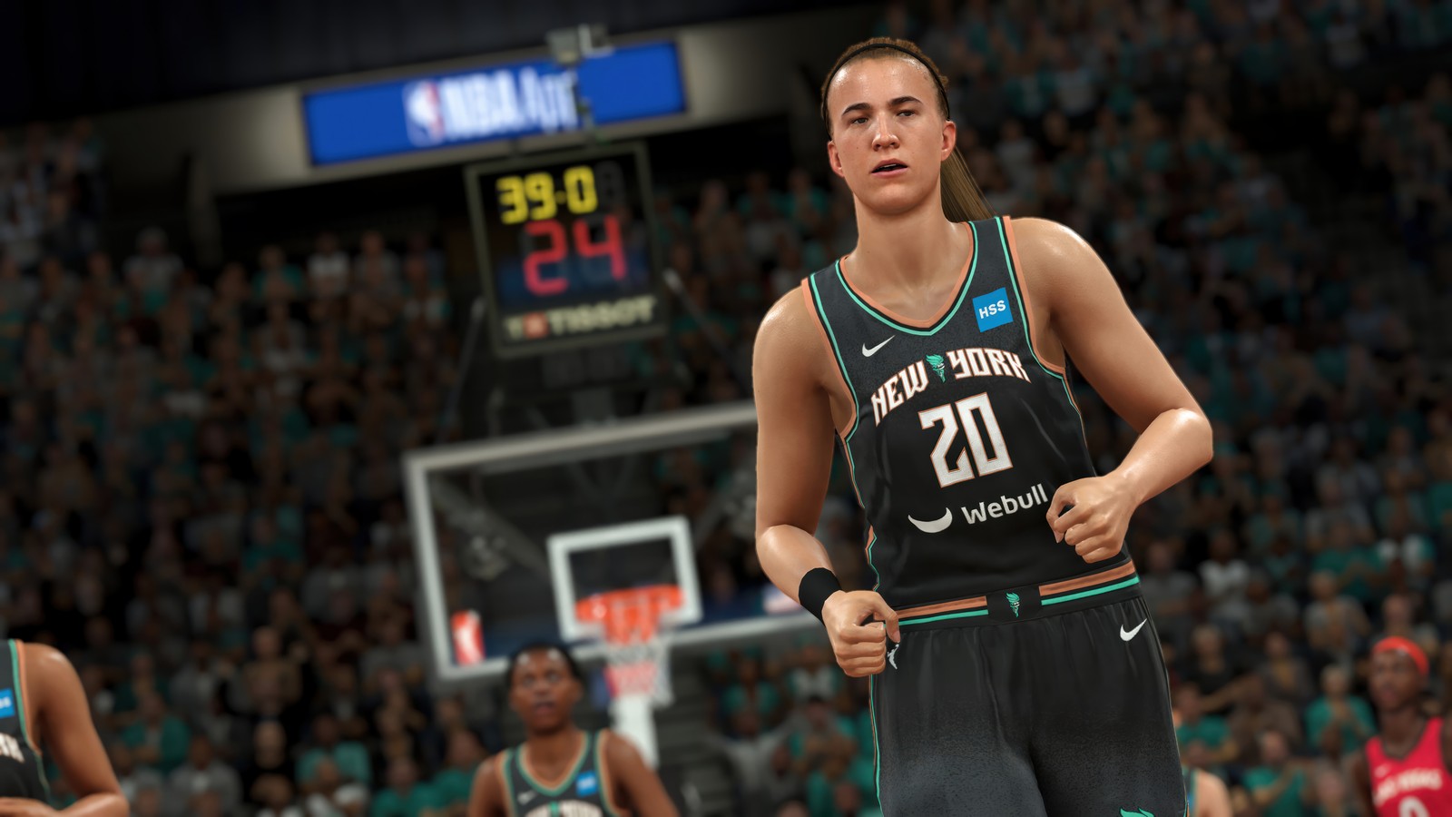 Téléchargez le fond d'écran nba 2k24, jeu vidéo, sabrina ionescu