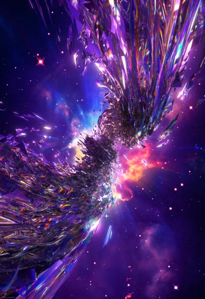 Vivid Swarm of Cosmic Crystals: A Psychedelic Cataclysm