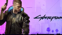 Cyberpunk 2077: Futuristischer Antiheld in neondurchfluteter Stadtlandschaft