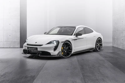 Mansory Porsche Taycan Turbo S - Модель 2021 года в потрясающем белом цвете