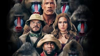 Jumanji: El siguiente nivel - La aventura te espera con Dwayne Johnson, Karen Gillan, Jack Black y Kevin Hart