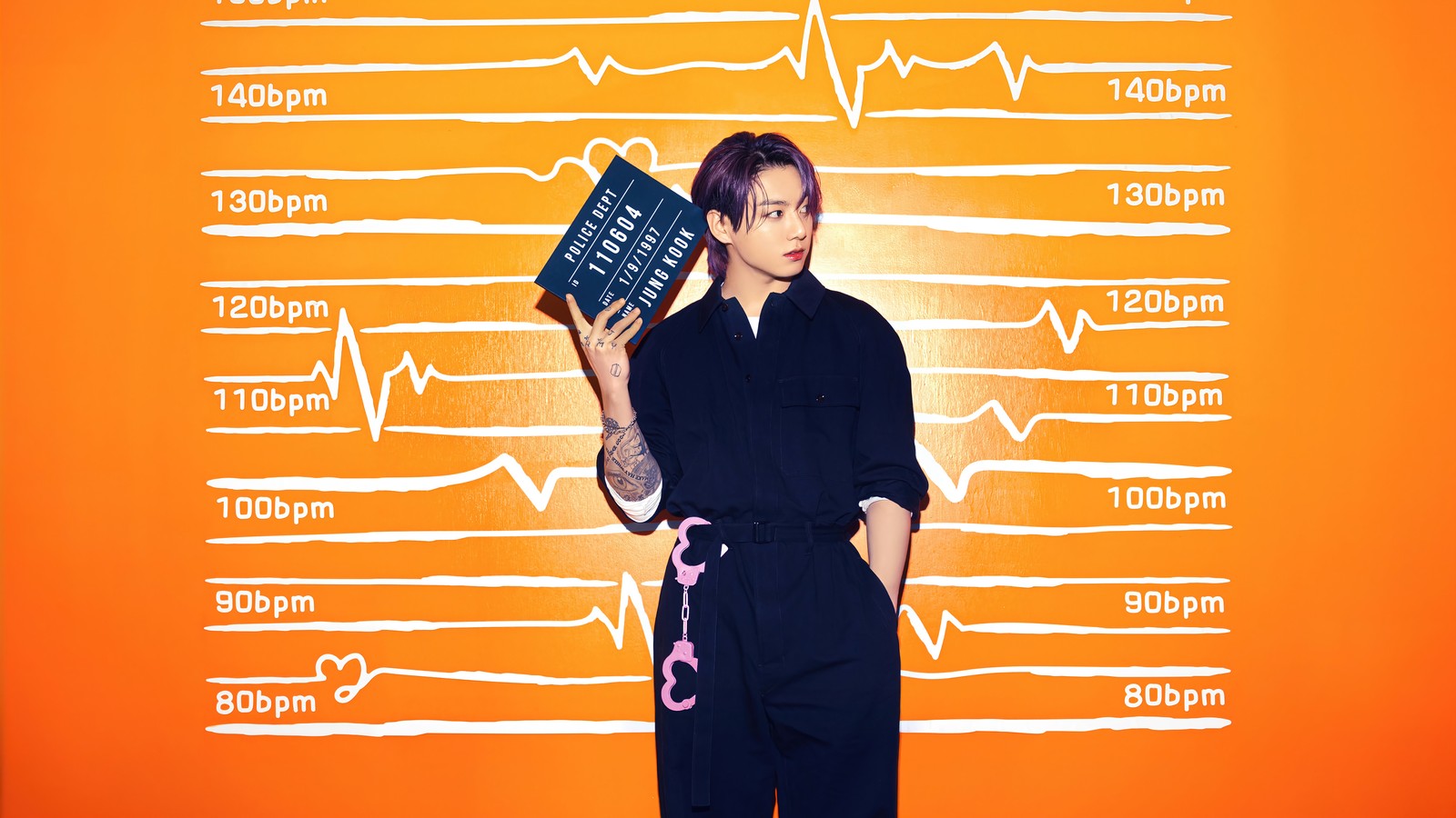 Arafed image of a man holding a sign with a chart on it (bts, 방탄소년단, k pop, korean, boy group)