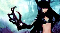 anime, girls, fantasy, black gold saw, black rock shooter wallpaper