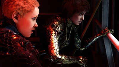 Jessica y Sophia Blazkowicz en Vigilancia Táctica - Wolfenstein: Youngblood