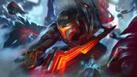 Yasuo in Aktion: League of Legends Projekt Skin