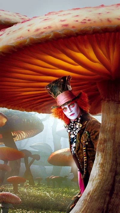 The Mad Hatter Among Enchanted Mushrooms